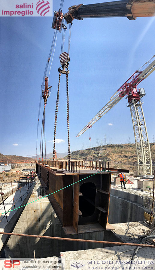 Crane Bridge upon Gibe III Dam